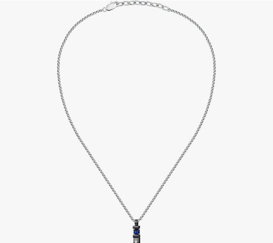 Collier argent maserati