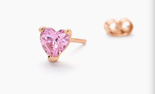 Boucle d’oreille or rose