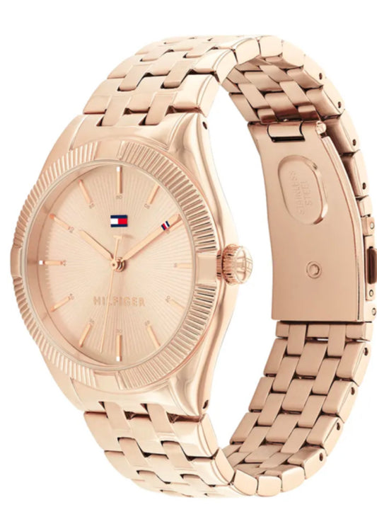 Montre tommy hilfiger or rose
