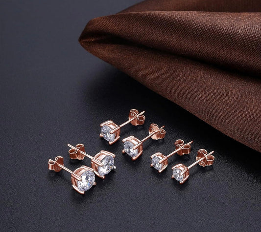Boucle d’oreille or rose