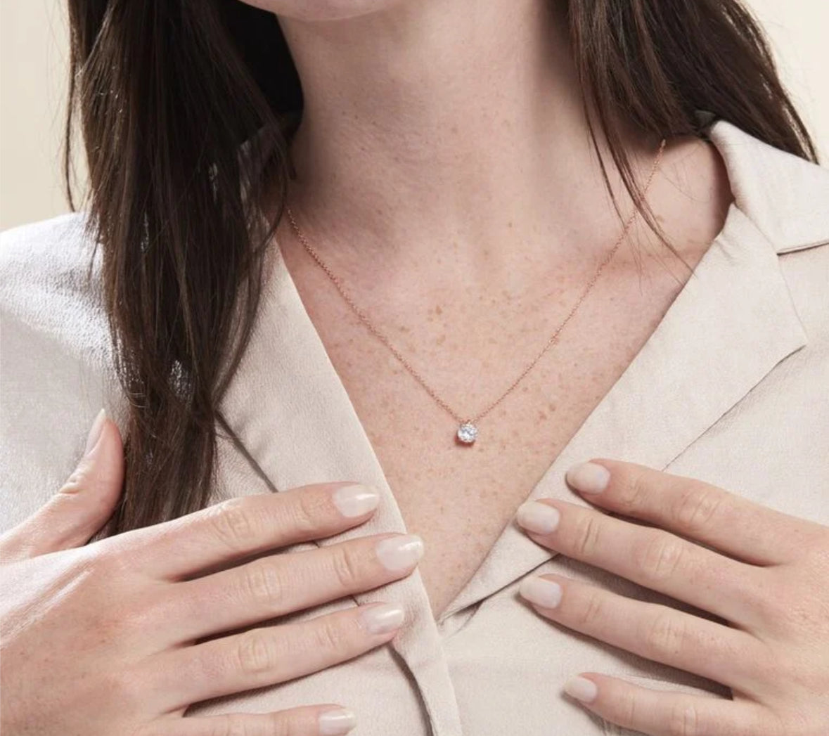 Colier or et diamants blanc