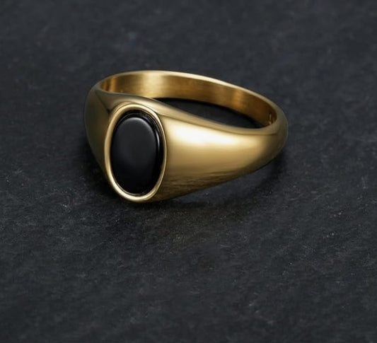 Chevalière plaqué or