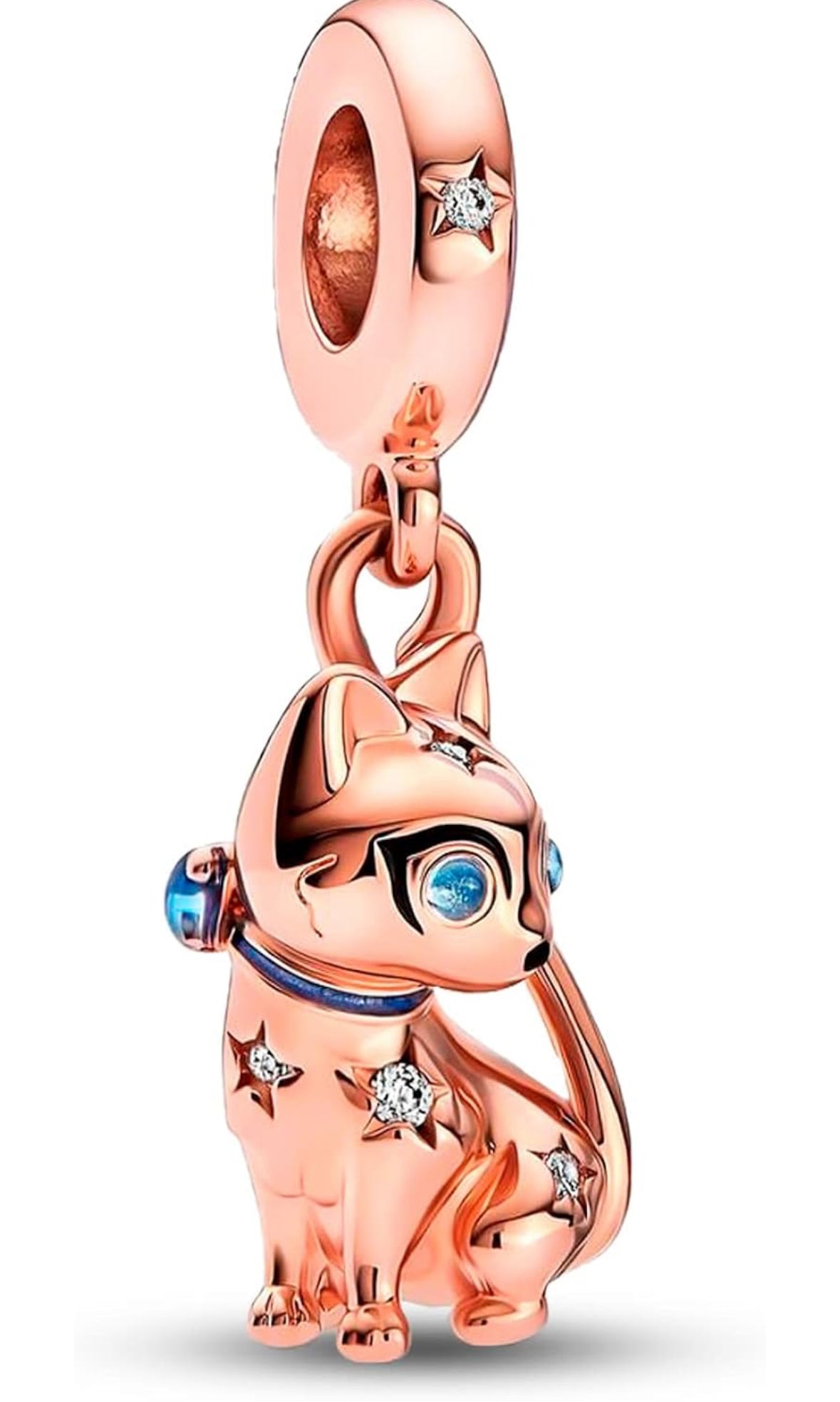 Petit félin or rose