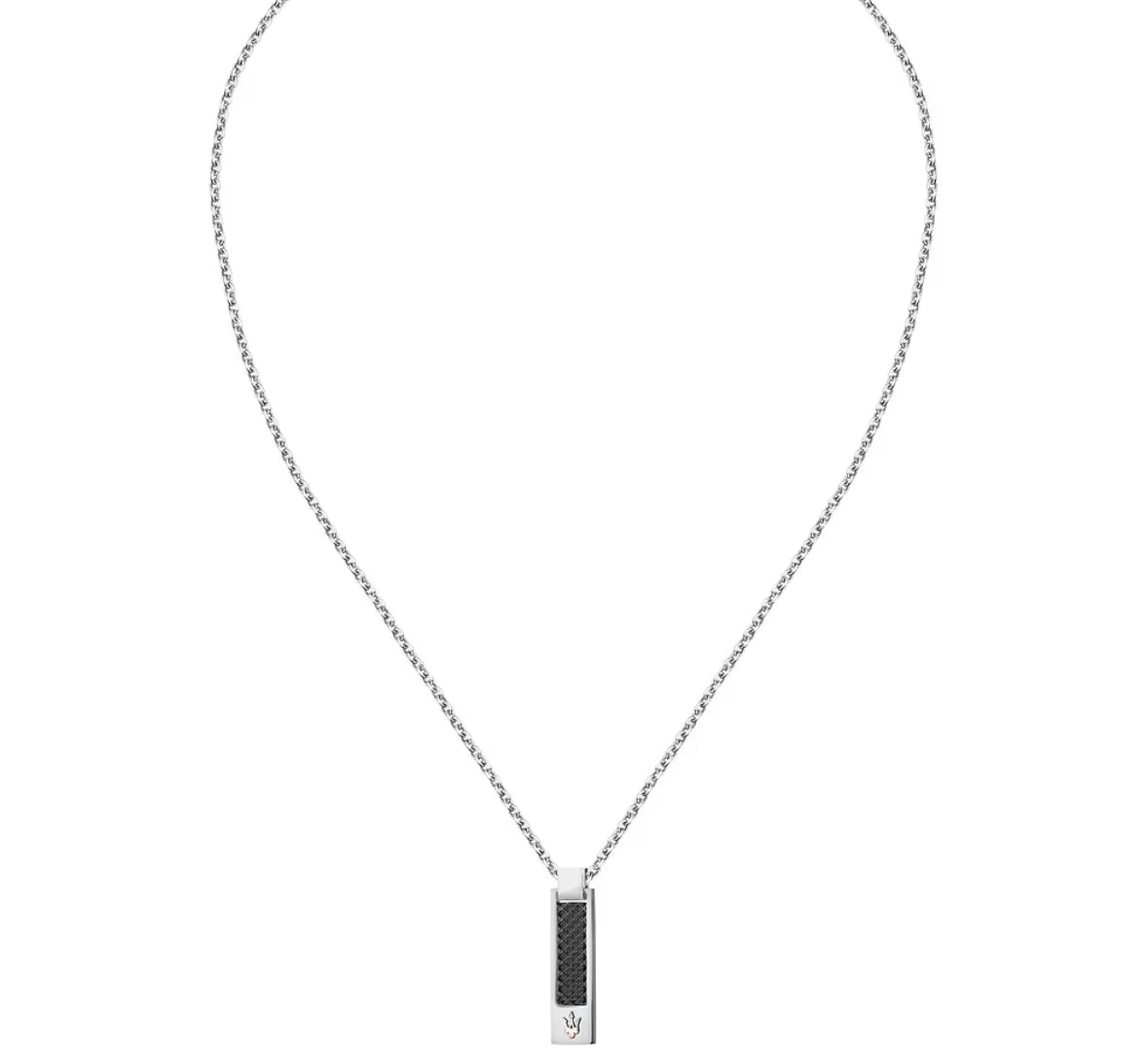 Collier maserati acier inoxydable