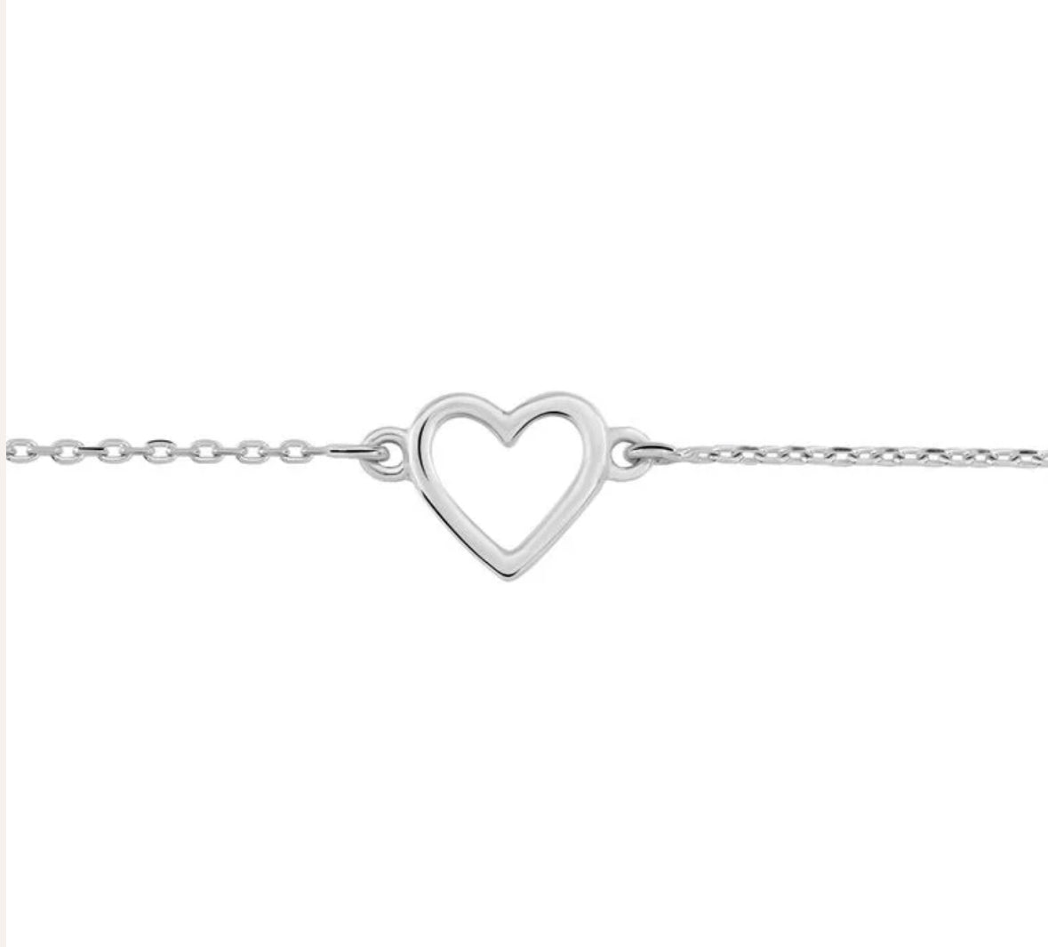 Bracelet cœur acier inoxydable