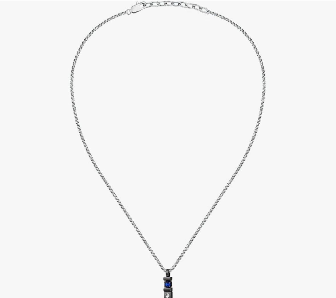 Collier argent maserati