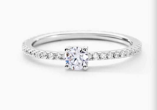 Alliance argent blanc