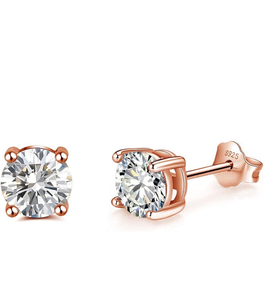 Boucle d’oreille or rose
