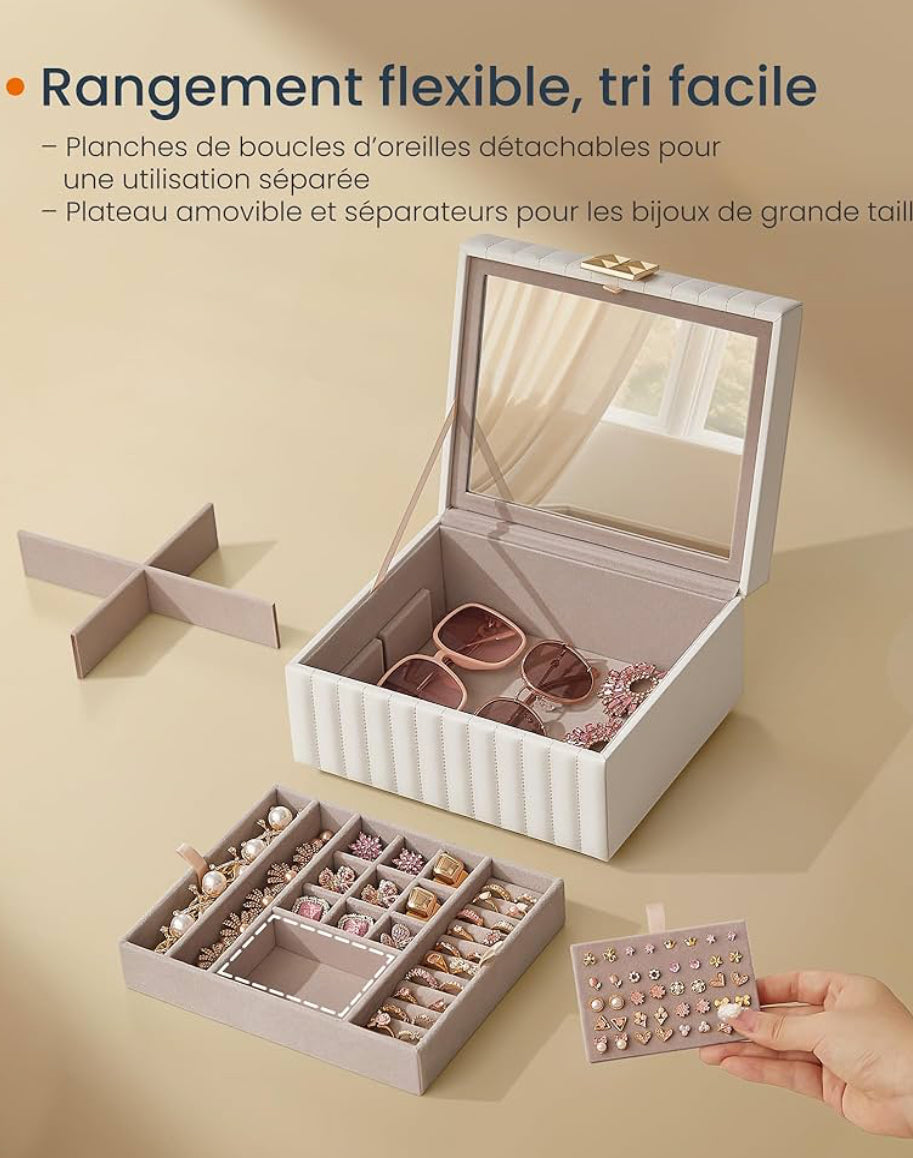 Boîte à rangement de bijoux