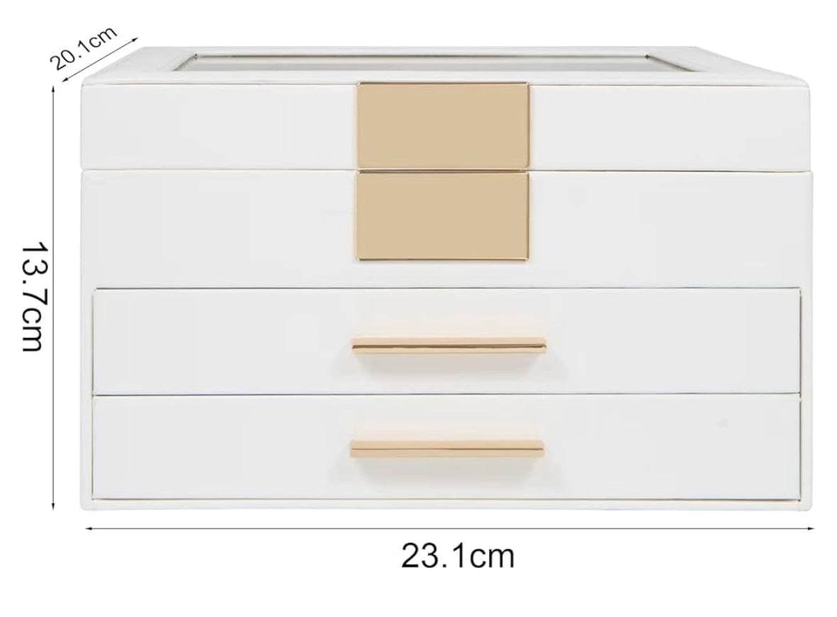 Boîte à bijoux plus 2 emplacements à montre
