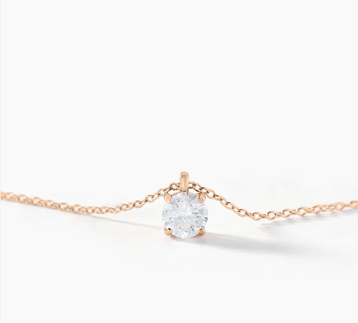 Colier or  et diamants blanc