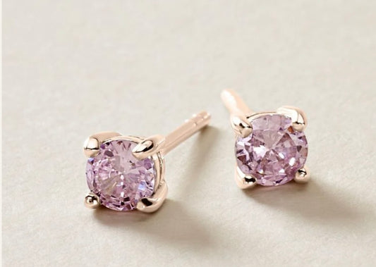 Boucle d’oreille or rose