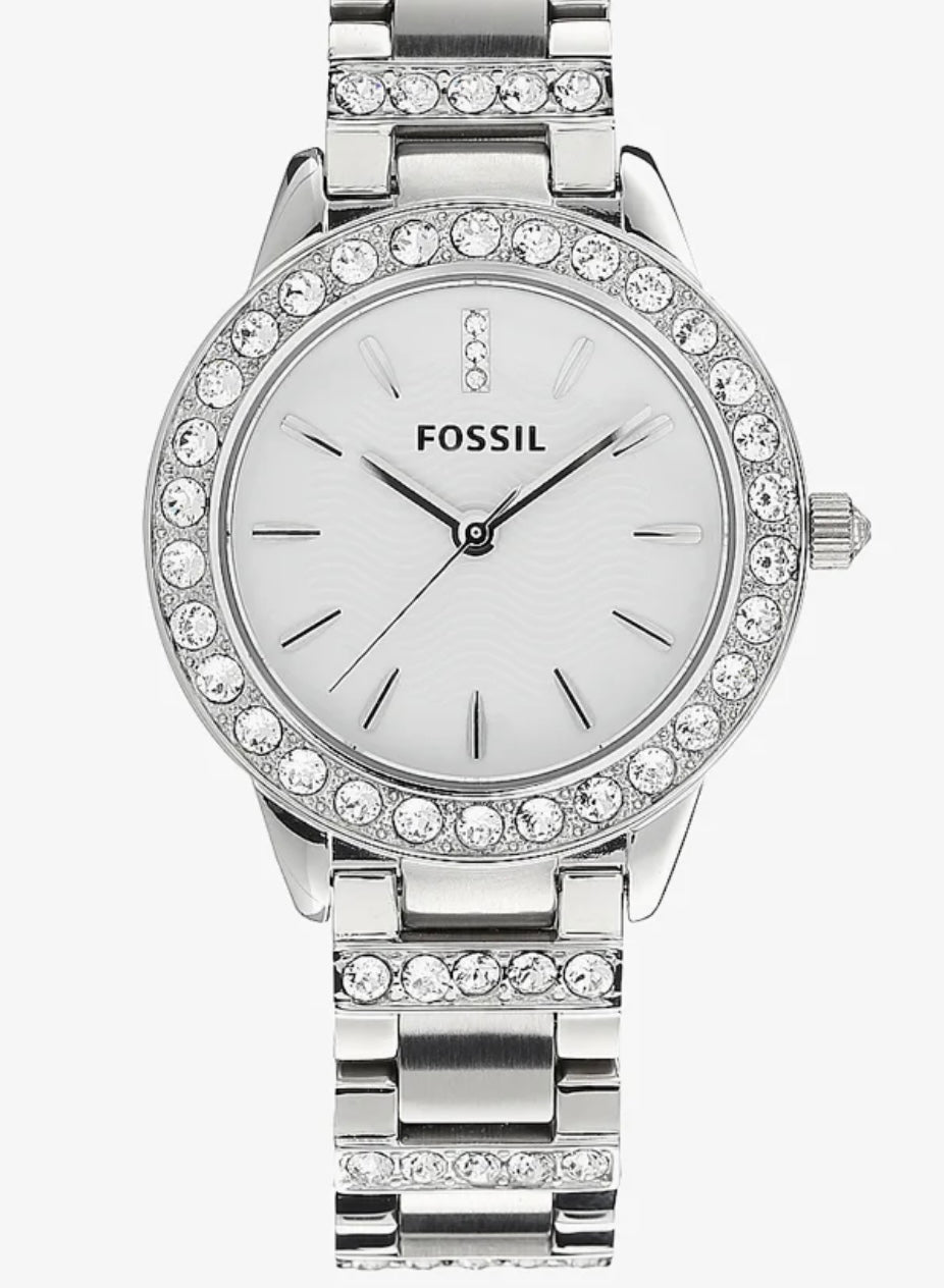 Montre argent fossil