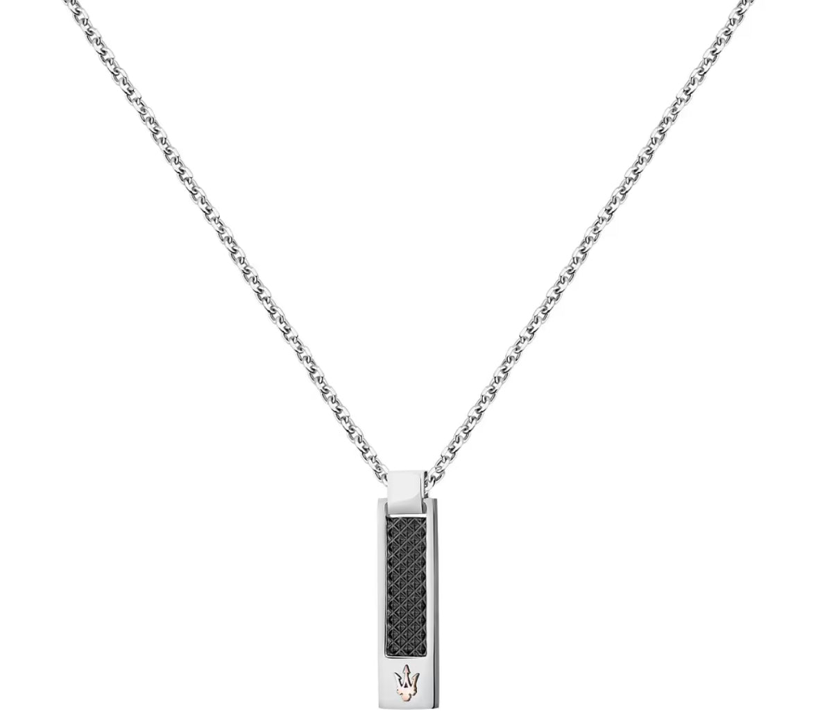Collier maserati acier inoxydable