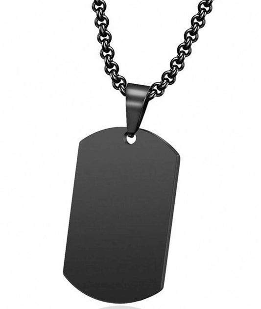 Colliers acier inoxydable / or / noir personnalisable