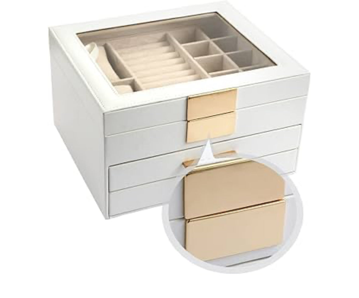 Boîte à bijoux plus 2 emplacements à montre