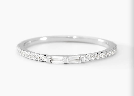 Alliance argent blanc