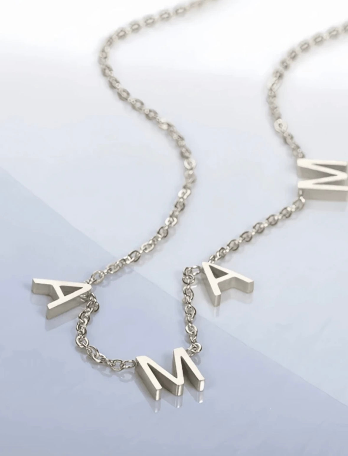 Collier prénom personnalisé de 1 a 9 caractères