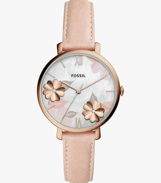 Montre fossil or rose