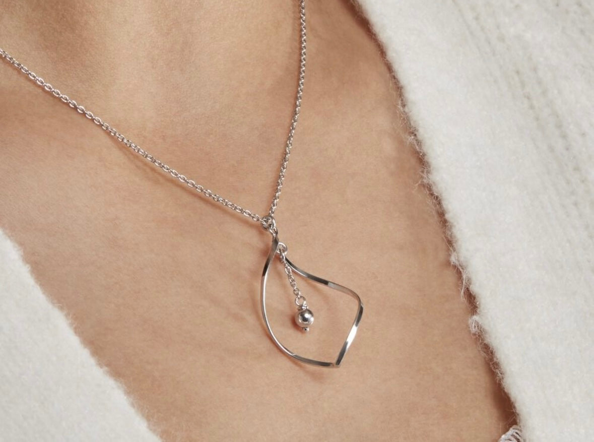 Collier argent femme