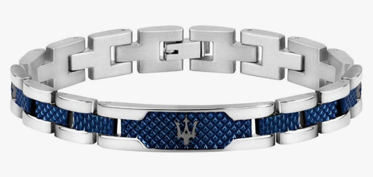 Gourmette maserati acier inoxydable