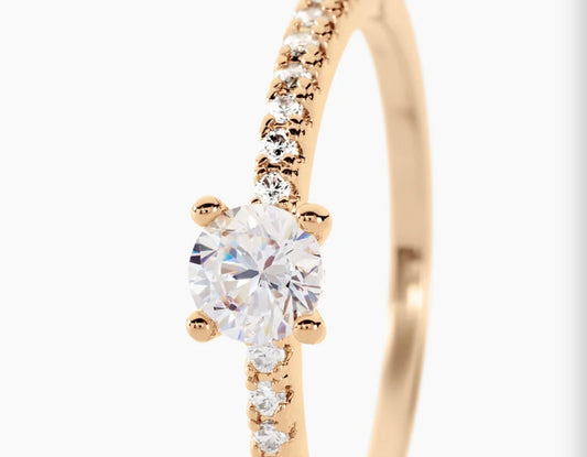 Bague or jaune / diamants