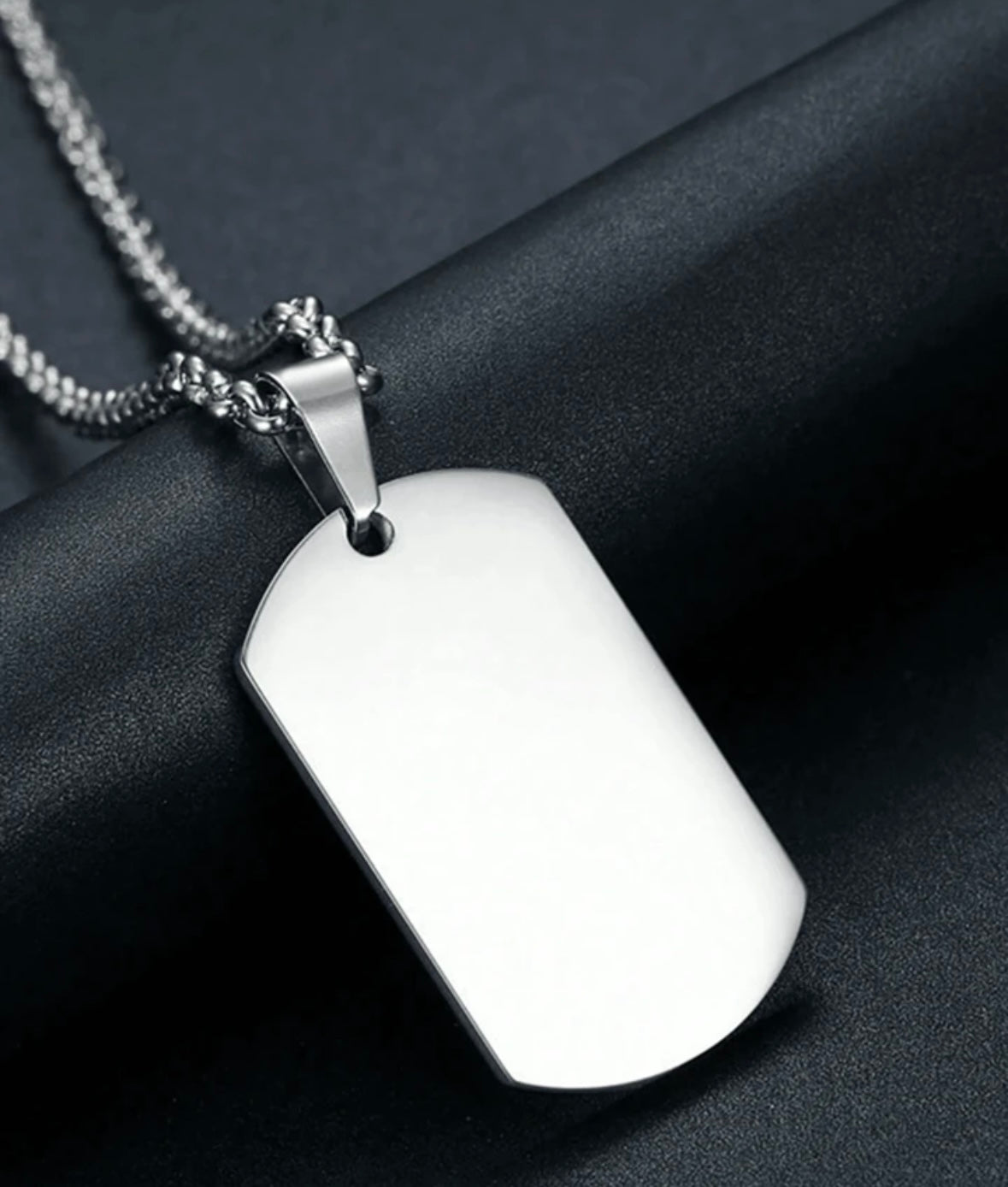 Colliers acier inoxydable / or / noir personnalisable