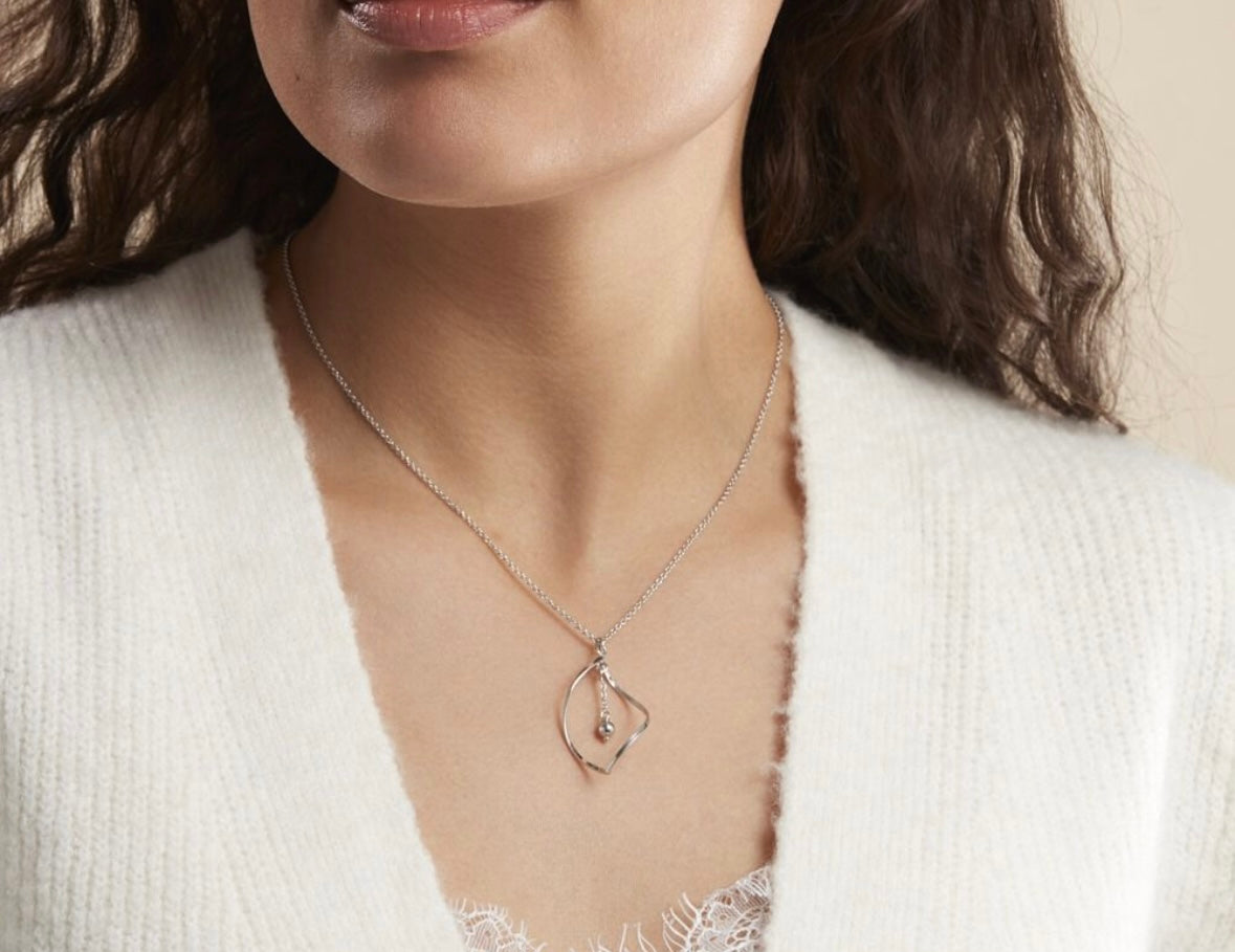Collier argent femme