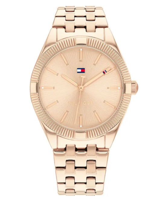 Montre tommy hilfiger or rose