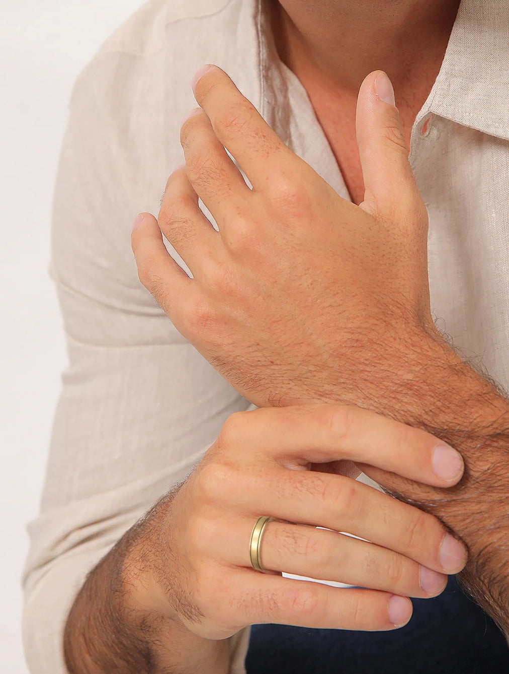 Alliance argent plaqué or