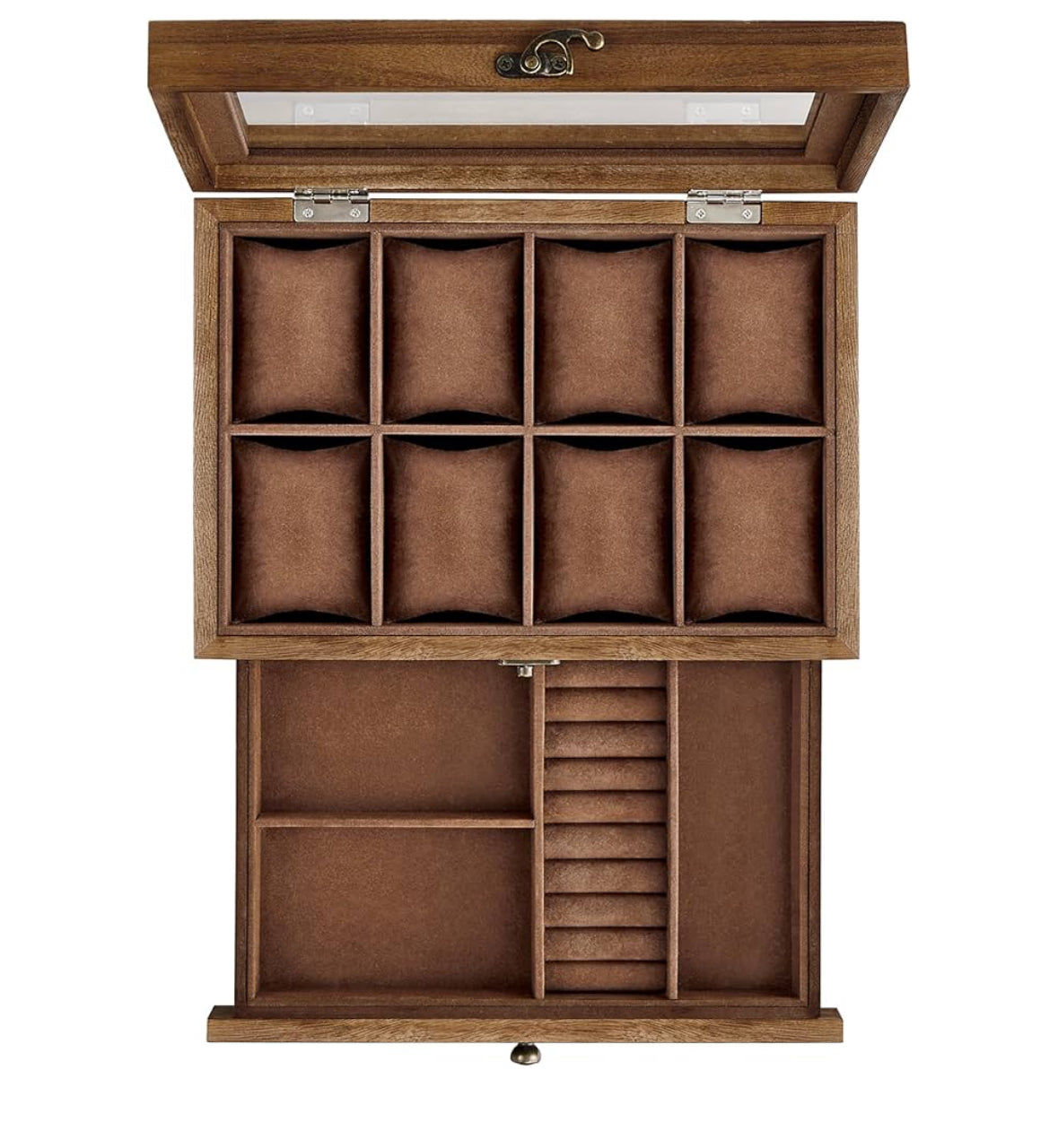 Boîte à montre et bijoux en bois