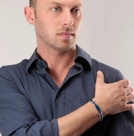 Gourmette maserati acier inoxydable