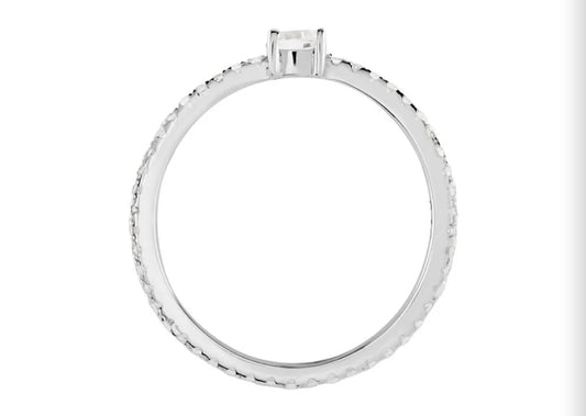 Alliance argent blanc