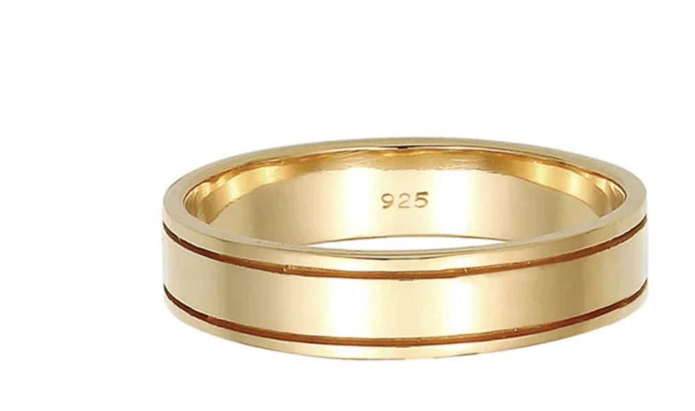 Alliance argent plaqué or