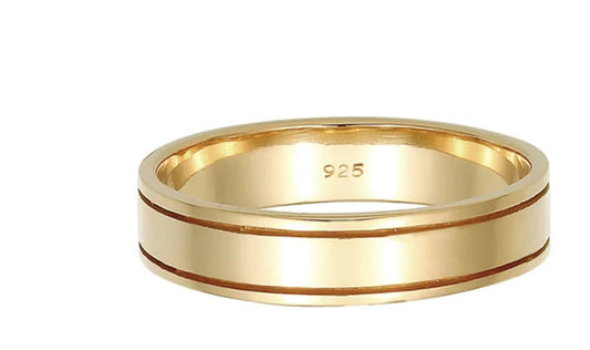 Alliance argent plaqué or