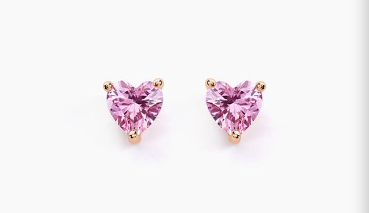 Boucle d’oreille or rose