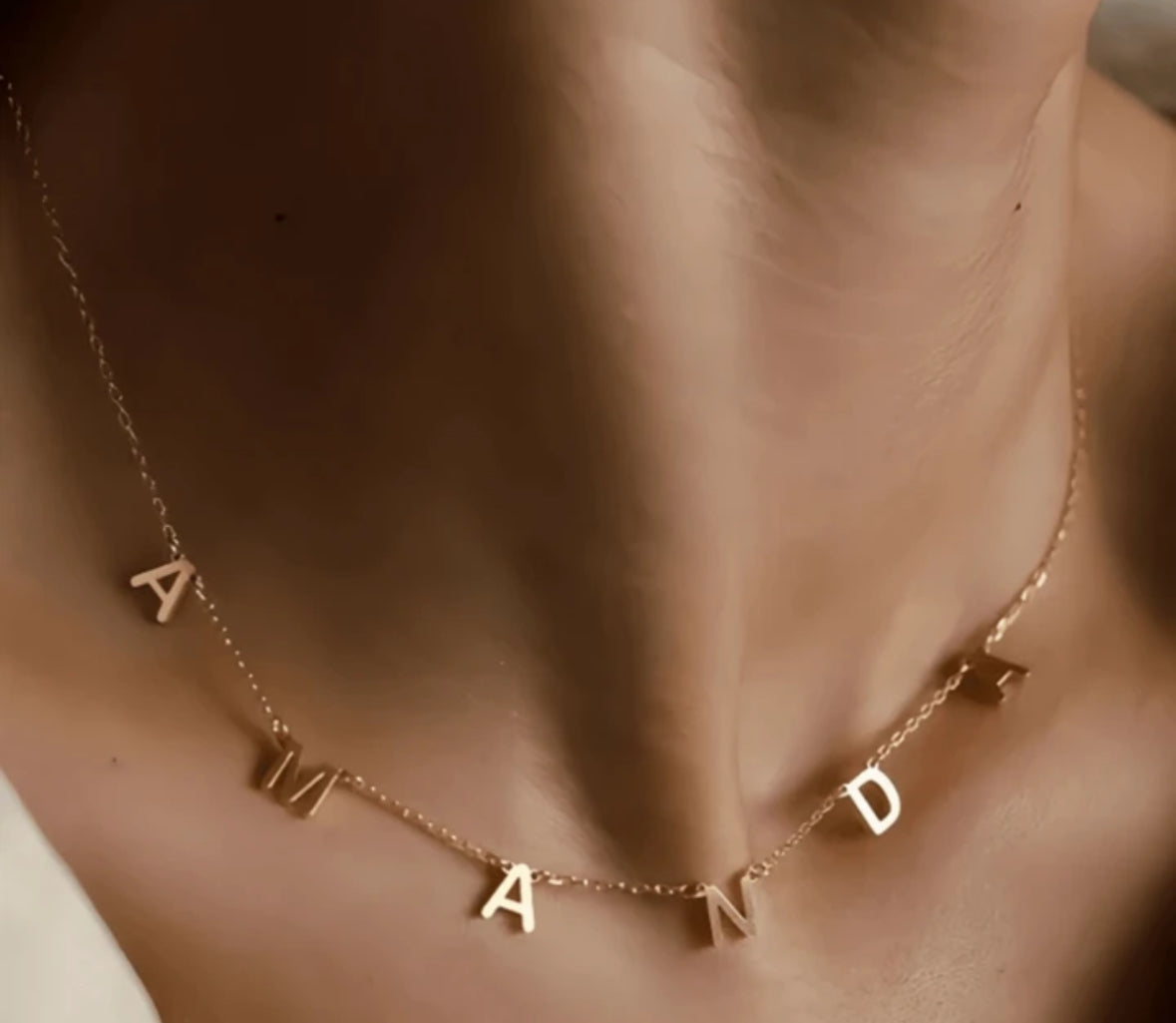 Collier prénom personnalisé de 1 a 9 caractères