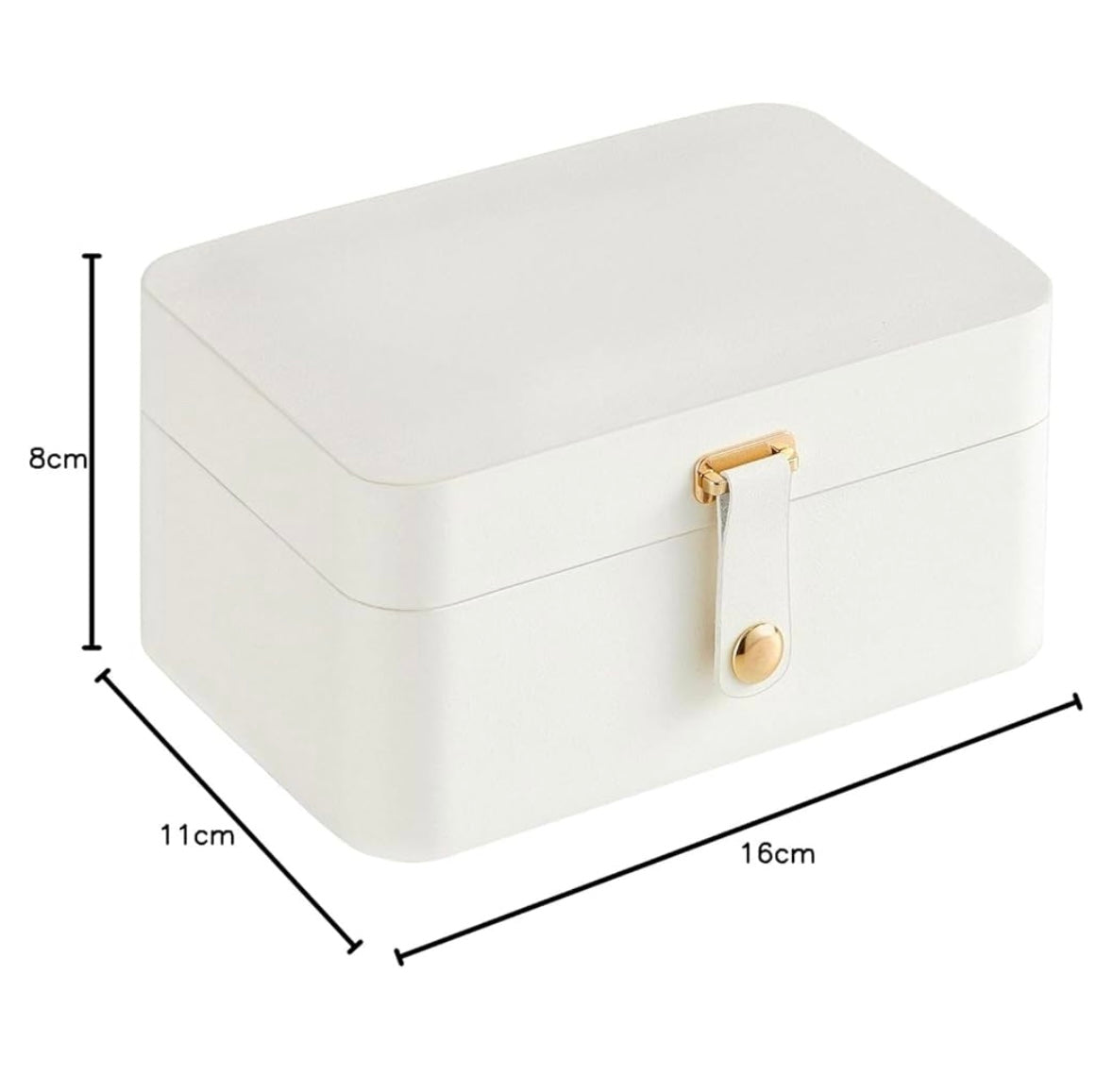 Boîte à bijoux blanche
