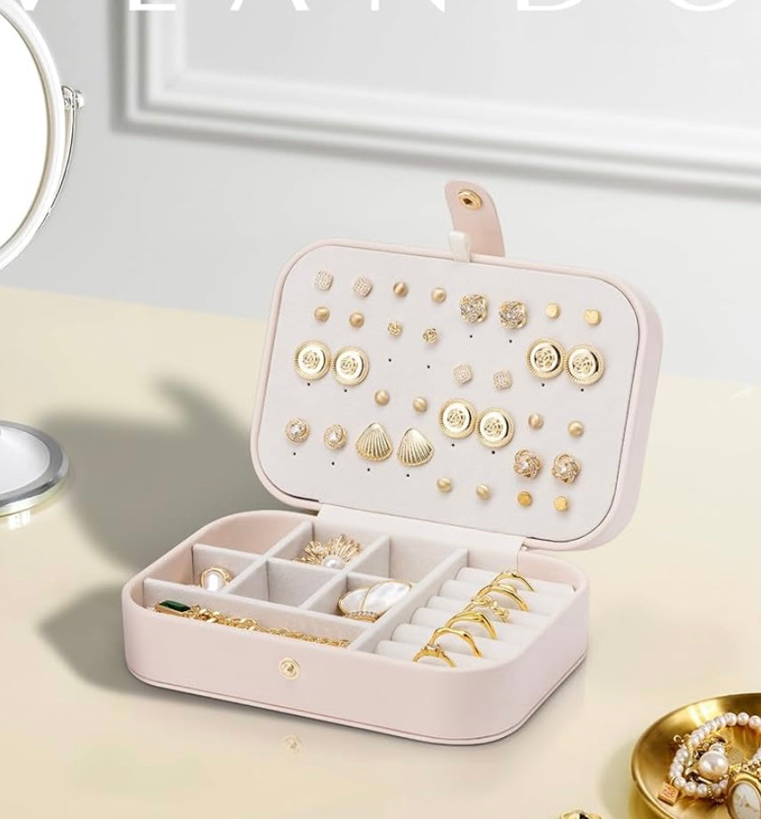 Boîte à bijoux rose