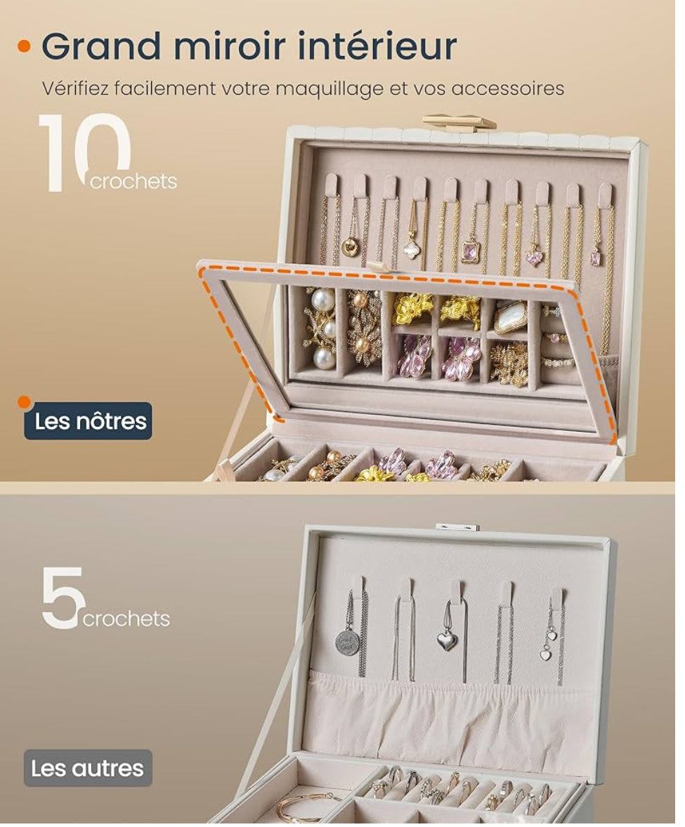 Boîte à rangement de bijoux