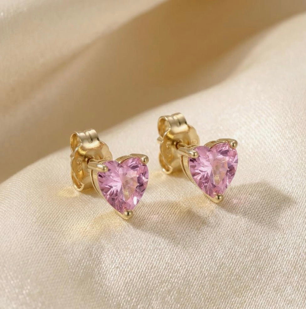 Boucles d’oreilles cœur or