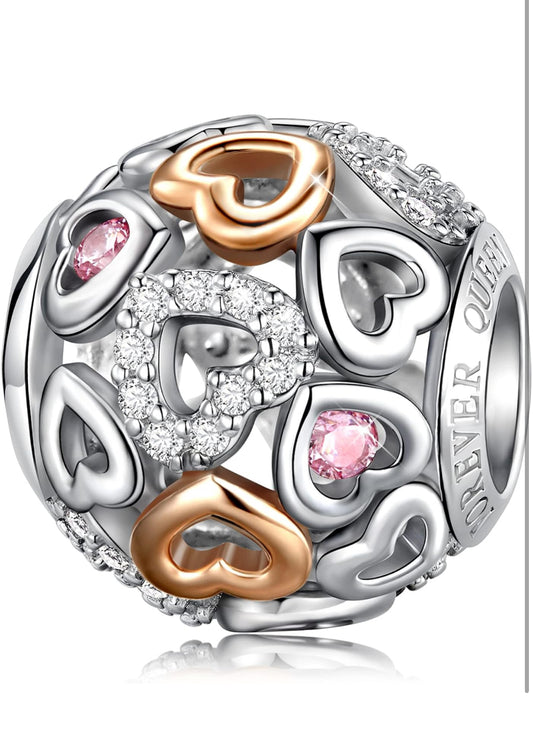 Cœur acier inoxydable /or