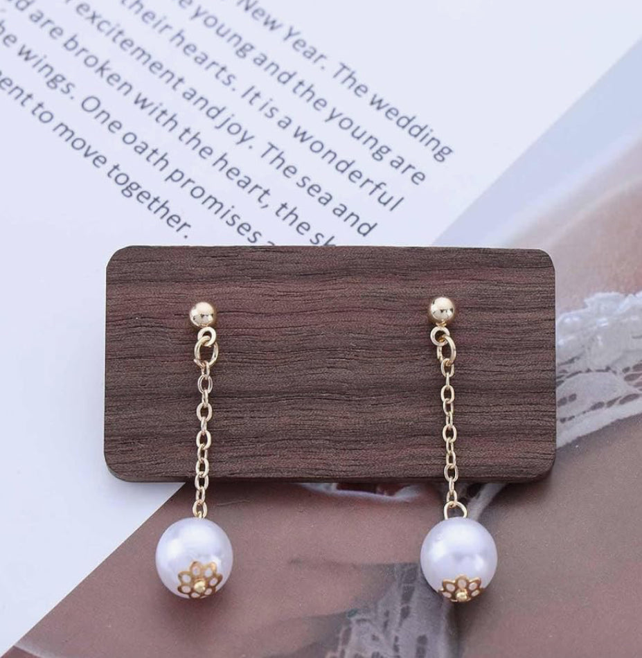 Boucles d’oreilles or perles de culture