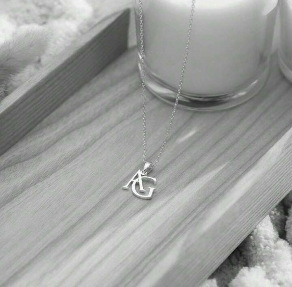 Collier initiales personnalisée