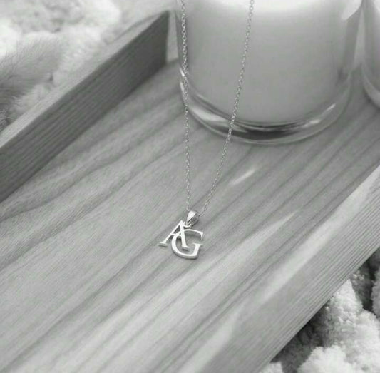 Collier initiales personnalisée