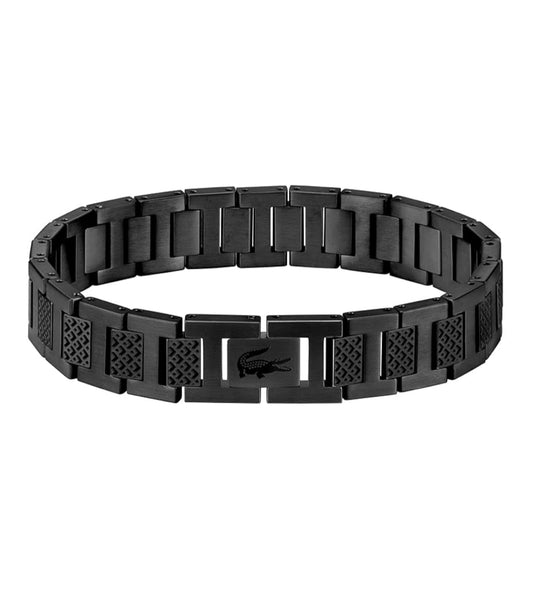 Bracelet Lacoste acier inoxydable noir